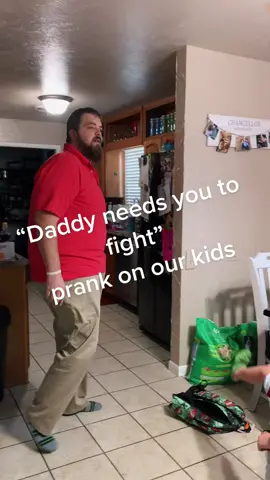 Daddy needs you to back him up in a fight! My kids are hilarious.  #fightwithdaddy #backdaddyup #prank #funnykids