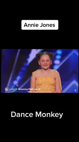 Annie jones sings “Tones and I” Dance Monkey with a twist @tonesandi #americasgottalent #fyp #fy #britainsgottalent