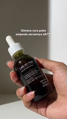 How to use Hair Fall Control Ampoule ✨ #Growthstartshere #labonhair #rambutrontok 