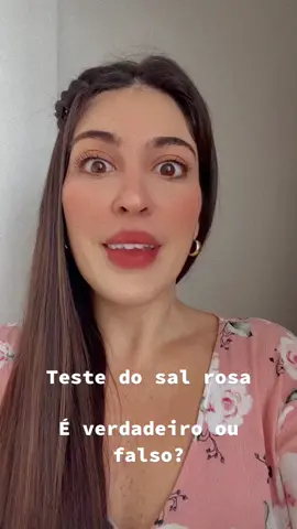 Teste do sal rosa! Se fizer me conta o que deu aqui nos comentarios.    #salrosa #sal #nutri #nutricao #dicas #dicadanutri #alimentacao 