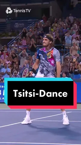 New celebration unlocked 💃🏻 #tsitsipas #tennis #sports