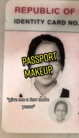 actually looks like 3 unrelated people lmao #passportphoto #passportmakeup #sg #fy
