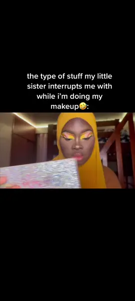 “i did good right” mannn i love my lil sister😭 youtube video for this look is out now!! link in bio💛💛💛 #fyp #foryou #fantathemua