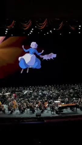 Howls moving castle by Joe Hisaishi, my favorite movie🥹🤍 #howlsmovingcastle #joehisaishi #joehisaishiconcert #joehisaishimusic #radiomusiccityhall #studioghibli