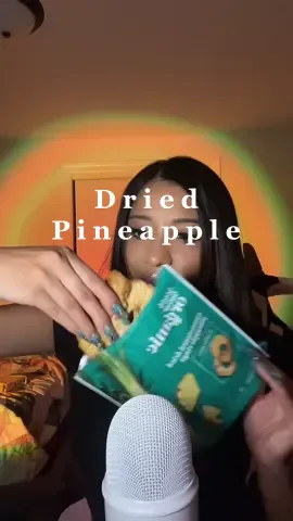Sorry I won’t make it on live tonight my head is pounding 🥺  ##asmr##fyp##pineapple##driedfruit