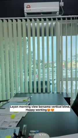 Membekal dan memasang vertical blind di pejabat.#vertical #verticalblind #blackoutblind #blindgombak #officeblind #officeinspiration #blindpejabat #gombak #fypシ #fyppppppppppppppppppppppp #design #
