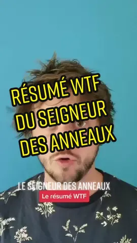 Le résumé WTF du seigneur des anneaux #Cinema #Drole #Humour 