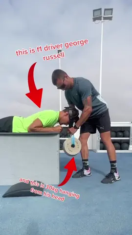 got to withstand the g-forces 🥵 #f1 #georgerussell #sports #belgiangp #weights 