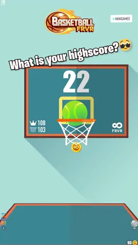 Take your best shot! 😎 Play Basketball FRVR now!#basketballfrvr #minigames #frvrgames #fyp #casualgames
