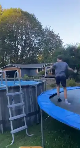 Jumping into the #workweek like… #fails #fail #failarmy #fyp #WorldPrincessWeek #pooljump #jumping #trampoline