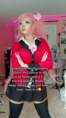 i might change into another cos bc i alr learned the dance i just cant be high energy in this fit😭 #kakegurui #kakeguruicosplay #yumemiyumemite #yumemiyumemitecosplay
