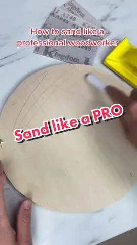 Work your way up. Dont start with the smoothest/highest grit #woodcraftsigns #sanding