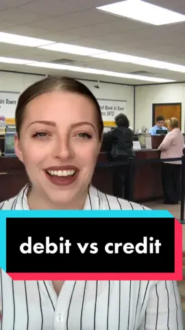 Debit card vs credit card 👀 IB: @sabrinainvests #MoneyToks #PersonalFinance #MoneyTips #CreditCard #DebitCard #CreditCardTips #CreditTips #CreditScore #CreditvsDebit #TheBank #HowBanksWork #HowCreditWorks