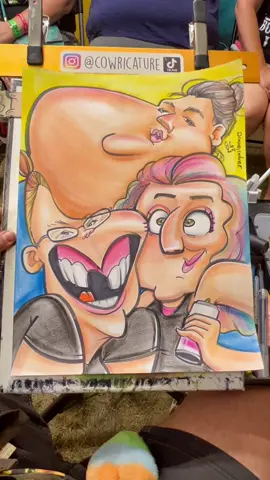 A funny laughing or a rainbow girl messing with her wine! Comment here what is funnier in this picture? 😂😂😂 #cowricature #caricature #caricaturas #couerdalene #wine #winelover #gap #funny 
