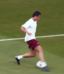 اول مباراة لكريستيانو