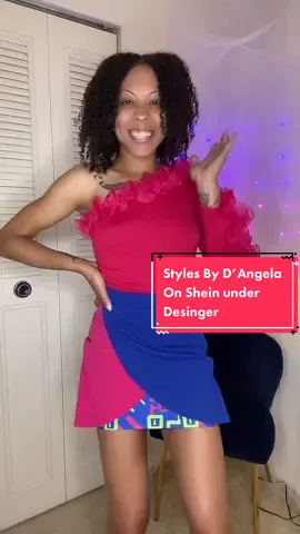 Go check out @Style By D’Angela on @SHEIN under designers for this beautiful SHEIN X Style by DAngela Colorblock Letter Graphic Bodycon Skirt😍 Great quality as well #shein #sheinx #outfitinspo #outfitideas #baddieonabudget #affordablefashion #fashiontiktok #blackownedbusiness