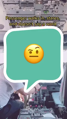 Passenger turns left instead of right @ boarding door and freezes, stares, and doesn’t say a word #pilot #pilotsoftiktok #fyp #boeing737 #cockpit #flightdeck #flightattendant #flying #foryou #flightattendantlife #airportlife #passengers