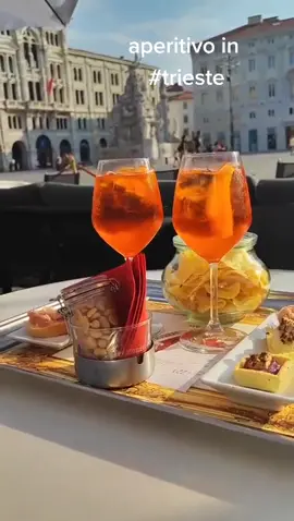 #aperitivo in Piazza Unità d'Italia al @Caffé Degli Specchi in #trieste #spritz #together #happycouple #inlovewithyou #winetime #tiktokwine #spritztok
