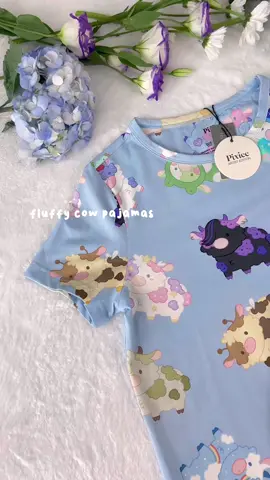 KamiAri x pixiee fluffy cow pajamas☁️ #pixieehome #kamiarixpixiee #pajamas #kawaiiaesthetic #fluffycows #cows