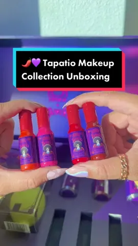 the little hot sauces 😩 WOULD YOU BUY IT?? unboxing the Tapatio Dia De Los Muertos and HipDot makeup collection 🌶💜 tysm for gifting @hipdot #asmrsounds #asmrunboxing 
