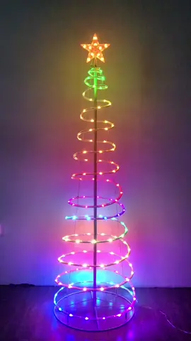 RGB LED Spiral Christmas Tree#HelloFairyApp #christmas2022🎄 #HomeDecor