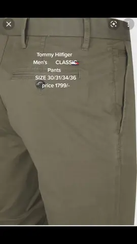 Tommy Hilfiger  Men’s      CLASSIC Pants  SIZE 30/31/34/36#fashion #cottonpants #panchtherphidim❤🥀🙏