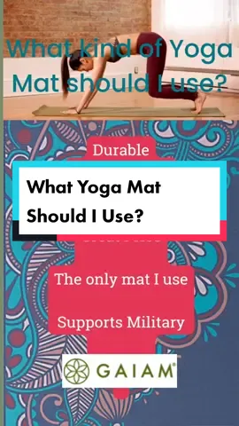 Gaiam all the way. The only mat I use and they support our troops 🇺🇲#gaiam #yogamats #durable #comfort #greatcompany #veteransoftiktok #yogatok #mentalhealthtiktoks