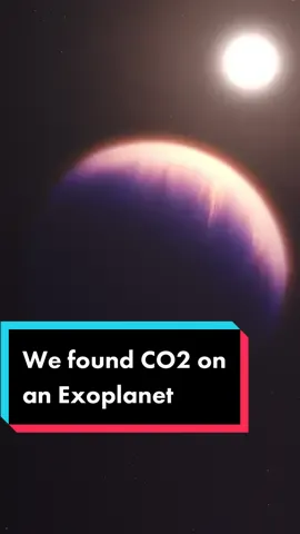We found CO2 in an exoplanet’s atmosphere! This could lead to strong evidence for life elsewhere in the universe… // #astrokobi #LearnOnTikTok #JWST #jameswebbtelescope #jameswebb #jameswebbspacetelescope #stem #physics #STEMTok #Space #physicstok #astrophysics #Astronomy #spacetok 