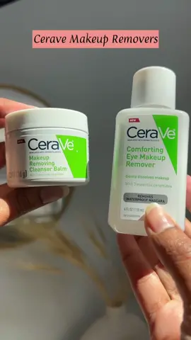 @CeraVe  Makeup Removing cleansing balm & Comforting eye makeup remover, They are so gentle on skin removes makeup completely, I wish that the size was bigger. #cerave#skincare#skincaretips#skincareblogger#skincarereels#skincareaddict#oilyskin#dryskin#glowyskin#comboskin#normalskin#skincareroutine#skintiktok#makeupremover#beautyblogger @ultabeauty 
