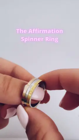 In case you didn't know... we have just launched the Affirmation Spinner Ring #affirmationsdaily #fyp #SelfCare #anxietyring #spinner