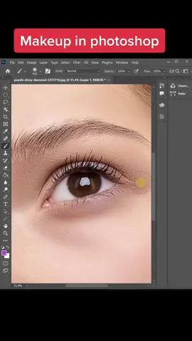 Makeup eyes ❤️‍🔥 #photoshop2022 #photoshoptricks #photoshoptips #makeup #makeuptutorial #photoshoptutorial #tiktoklearn #howto #photoshopskills #graphicdesign #creative #photoshop #photoshopediting #shorttutorial #digitaldesign 
