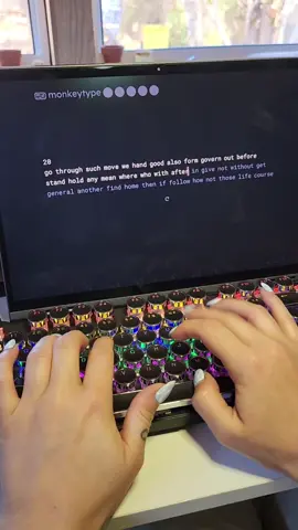 1️⃣1️⃣1️⃣ #typing #speedtyping #typingtest #keyboard #asmr #monkeytype