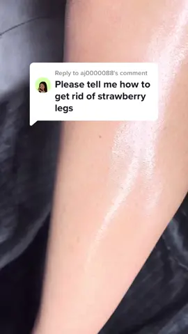 Replying to @aj0000088 Simple routine but super good!!! Be consistent I used to do it everyday back when my KP was stronger now it’s very mild and I can do this 2x a week to maintain the results! #strawberrylegs#skincare#exfoliating