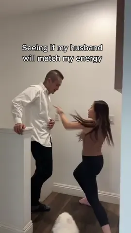 Did he match my energy?😂 #Relationship #matchmyenergy #couples #husbandwife 