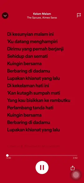 The Spouse ft Aimee Saras - Kelam Malam 🔥🔥🔥 #thepouse #aimeesaras #kelammalam #pengabdisetan2 #pengabdisetan #song #music #musica #musically #tiktok #tiktokviral #tiktokviralvideo #tiktokviraltrending #tiktokmalaysia #tiktokindonesia #lyrics #lyricsvideo #kmmlyrics_songs #malaysia #malaysiatiktok #indonesia #indonesiatiktok #fyp #fypシ #fypage #fypシ゚viral #trending #trendingsong #trendingvideo