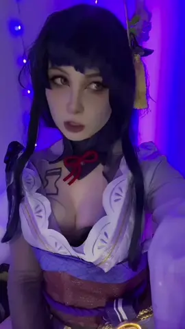 Pls tell me this is canon?? #GenshinImpact #raidenshogun #yaemiko #cosplay #fyp 