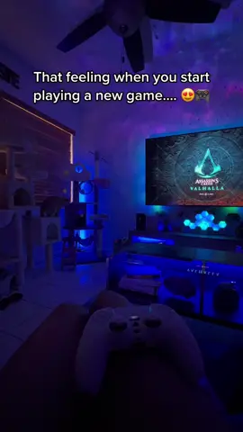 ✨”Baby imma have the best f**king night of my life”✨  Let’s goooooo! What game are you playing?!  #gamer #gamers #gaming #gamercouple #GameNight #gameroom #fyp #galaxy #galaxyprojector #rgb #valhalla #ps5 #playstation 