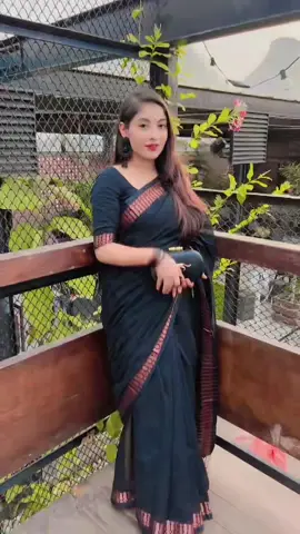 Saree From Women’z CLUB 🖤✨ #TeamPori #ForYou #OOTD 