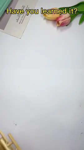 Have you learned it?#TikTokMadeMeBuyIt #creativedesign 