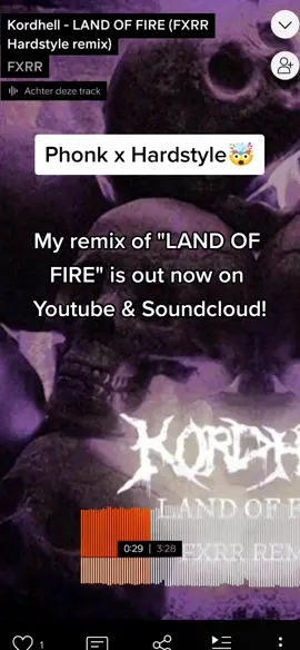 song name: Kordhell - LAND OF FIRE (FXRR Hardstyle Remix)