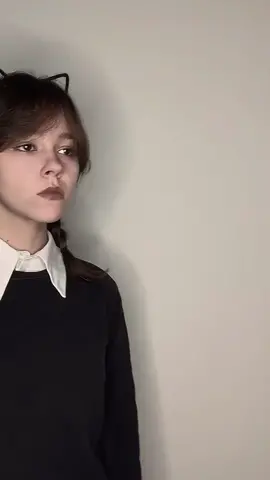 mt hair is not long enough, but… #wednesday #trend #wednesdayaddams
