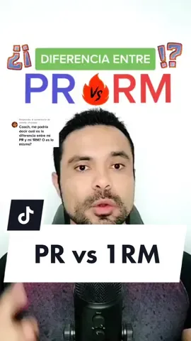 Respuesta a @woody_chuzado Diferencia entre PR y 1RM 🤔💪 #AprendeEnTikTok #Fitness #entrenamiento #gym #hipertrofia 