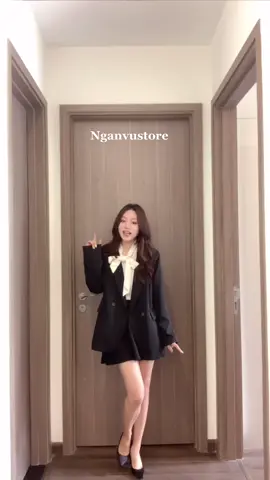 Trả lời @Mỹ Bình Nguyễn Th665 #mixdo #mixandmatch #aoblazer #aokhoac #blazer 