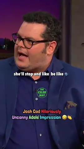 An Unbelievable Adele Impression by Josh Gad #joshgad #adele #impressions #talkshow #fyp #celebrity #celebrities #celeb 