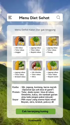 Bisa ganti - ganti nih biar ga bosen #dietcepatamansehat
