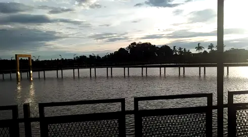 kenangan di kota #sekayu Musi Banyuasin di taman Serasan Sekate di sore hari