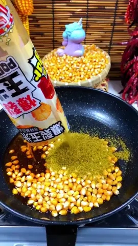 The recently popular Caramel popcorn is really delicious. It is crisp and creamy#food#godfood#chinesefood#foodlife