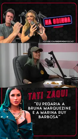 Tati Zaqui no Podcast Na Gringa 🎙 #tatizaqui #brunamarquezine #marinaruybarbosa #nagringa #nagringapodcast #orlando #orlandoflorida