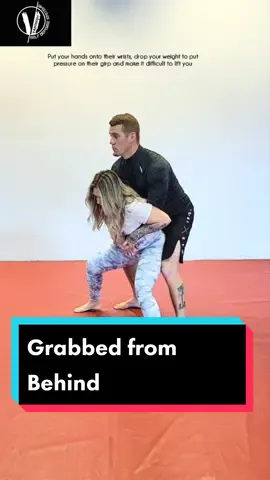 How to Defend if you are GRABBED from BEHIND                                            @Missbonnette #selfdefense #vanquishselfdefense #selfdefenseforwomen #selfdefensetips #selfdefensetip #bjj #jiujitsu #behind #grabbed #choked 
