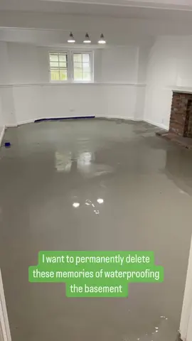 That time we waterproofed the basement the week we moved in 😭😭😭 2 sump pumps and 3 dry wells later, I better never see a drop of water 💧 #DIY #before #homeownership 